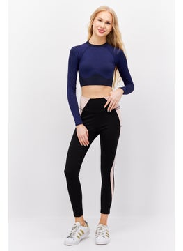 Adidas Adidas x Ivy Park Women Sportswear Fit Long Sleeve Training Crop Top, Navy Blue  - Image 4