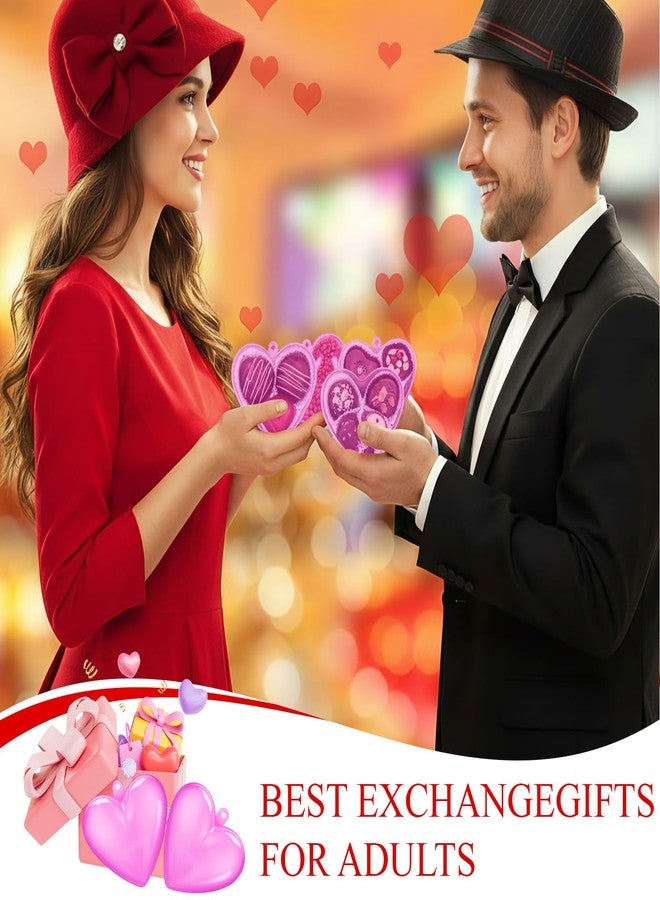 Novabright 24 Pcs Plastic Fillable Heart Ornament Valentine's Day Hanging Ball Heart Valentines Gift with Roll Red Ribbon Christmas Wedding DIY Craft Valentine Party Favor(Rose Pink,60mm) - Image 4