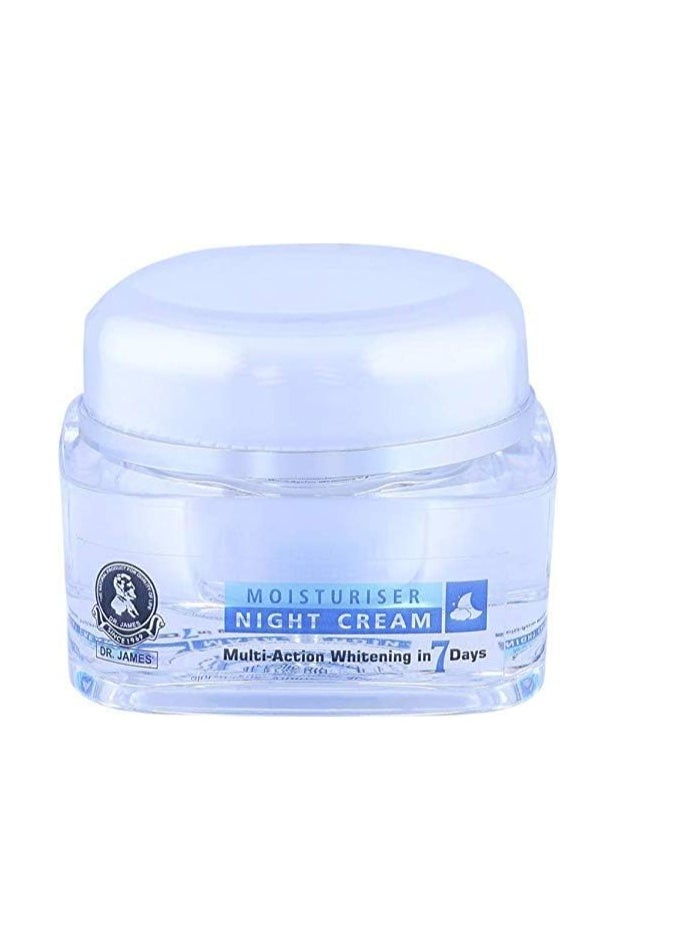 DR. JAMES Dr James Skin Whitening Night Cream - 30 gm  - Image 2