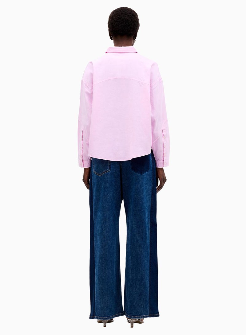 French Connection Dana Denim Seamed Shirt - Image 2