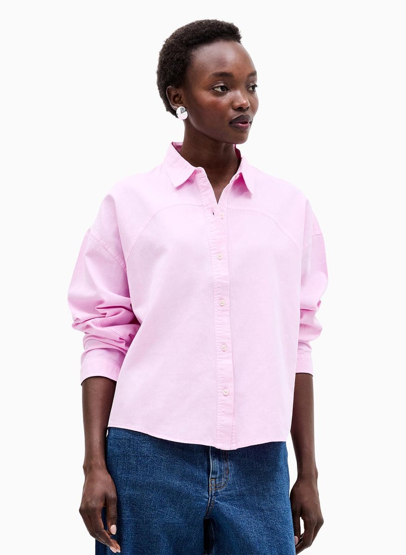 French Connection Dana Denim Seamed Shirt - Image 3