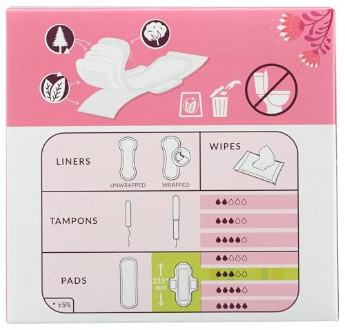 Natracare Ultra Extra Pads with Wings, Regular, Individually Wrapped, Made with Certified Organic Cotton, Ecologically Certified Cellulose Pulp and Plant Starch (1 Pack, 12 Pads Total) - Image 2