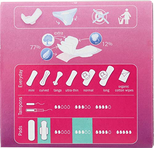 Natracare Ultra Extra Pads with Wings, Regular, Individually Wrapped, Made with Certified Organic Cotton, Ecologically Certified Cellulose Pulp and Plant Starch (1 Pack, 12 Pads Total) - Image 4