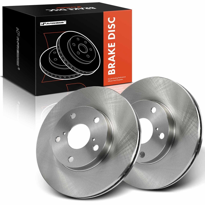 A-Premium أقراص فرامل أمامية مهوّاة APremium 1082 بوصة 275 مم متوافقة مع بعض طرازات تويوتا RAV4 2001-2003 20L 2004-2005 24L مجموعة 2PC