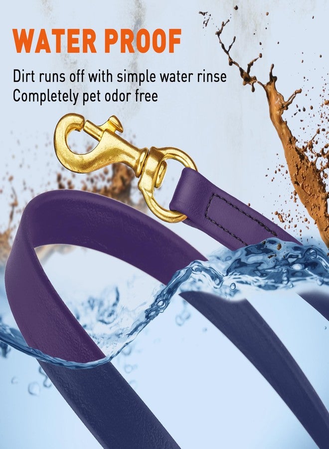 فايبر طوق كلاب فايبر K9 بيوثين المقاوم للماء للتدريب على التتبع، مناسب لكلاب شوتزهوند الرياضية والبحثية - حبل طويل مقاوم للروائح مع مشبك نحاسي صلب، مناسب للجراء المتوسطة والكبيرة، 3/4 بوصة × 10 أقدام، بنفسجي/أرجواني - Image 4