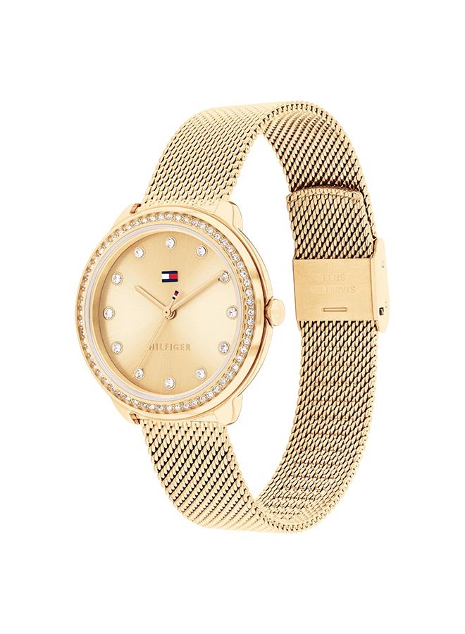 TOMMY HILFIGER ساعة يد نسائية أنالوج دائرية من الفولاذ المقاوم للصدأ 1782699 - 33 مم - Image 2