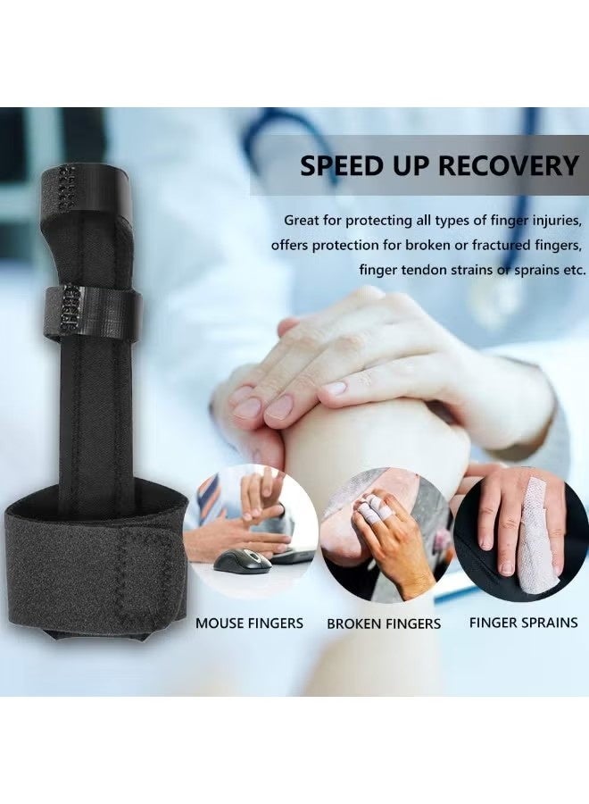 Finger Splint, Adjustable Finger Extension Splint for Mallet Finger, Finger Knuckle Immobilization, Finger Fractures,and Pain Relief, One Size, Fits All Fingers - Image 4