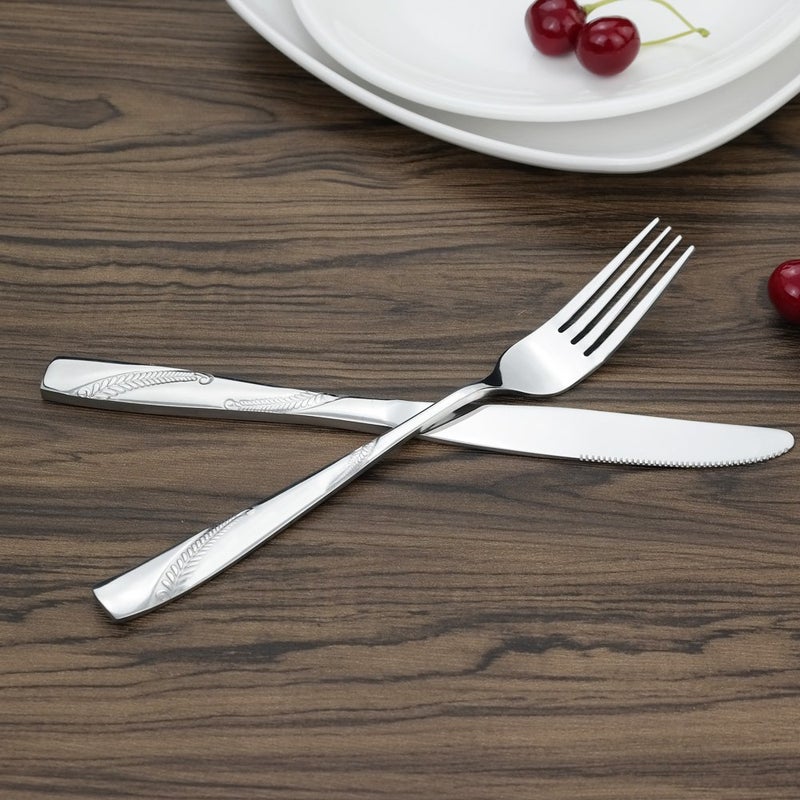 Nicesh 80-Piece Stainless Steel Flatware Set  Service For 16 - Image 5
