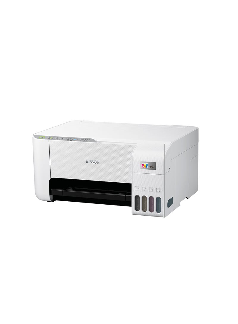 إبسون طابعة Ecotank L3256 Home Ink Tank مقاس A4، ملونة، 3 في 1 مع اتصال واي فاي وتطبيق Smartpanel، أبيض أبيض - Image 1