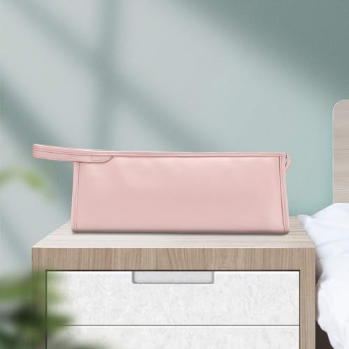 Buwico PU Leather Travel Case Portable Storage Bag for Dyson Airwrap Styler/Dyson Supersonic Hair Dryer, Waterproof Anti-scratch Dustproof Shockproof Protection Organizer Travel Gift Case (Pink) - Image 5