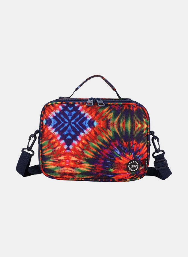 CUBS Junior Junior Student Backpack Navy/Red Tie Dye Lunch bag - Image 1