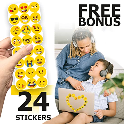 MORCART 54Pcs Emoji Refrigerator Magnets Fridge Magnets for Locker Whiteboard Decorative Magnets - Cute Funny Magnets for School Home Kitchen Office Gift for Teacher Family and Friend - Image 2