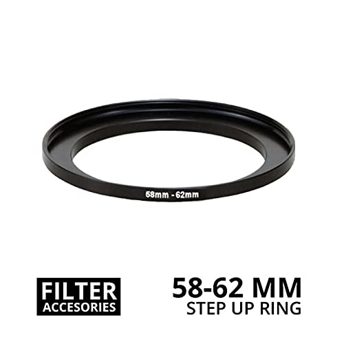 FotoCart Lens Step Up Filter Ring Stepping Adapter Metal (58-62mm) - Image 2