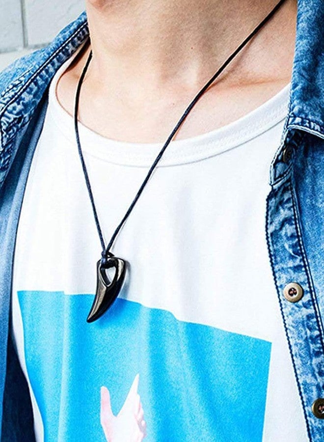 fabula Jewellery Combo of 2 Black & White Pendant Necklace - Animal Design For Men & Boys (MPFQ8-NSSK100_Z1)- For Men & Boys Stylish Latest - Image 4