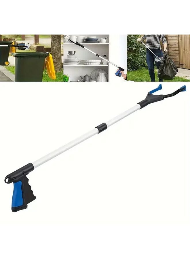 نيوشارك 32 بوصة أداة قابلة للطي للمساعدة في الوصول باللون الأزرق، ذراع قابل للتعديل لمساعدة كبار السن - Image 1