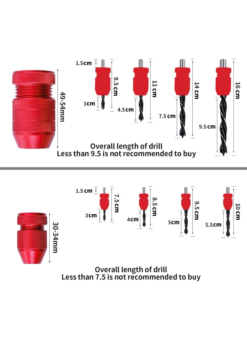 RUITOOL RUITOOL Drill Depth Stop for Drill Bits, Adjustable Drill Stop Applicable Drill Size Range 5/64"-3/16",15/64"-7/16", Aluminum Drill Bit Stop Collar Set for Woodworking Tools & Hand Tools, 2 Pcs  - Image 4