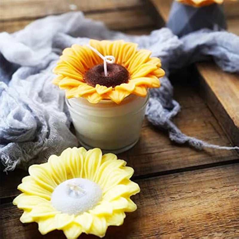 6 قطع من قوالب السيليكون ثلاثية الابعاد على شكل زهرة الاقحوان، قوالب خبز كيك فوندان على شكل زهور، قالب حلوى الشوكولاتة لحفلات استقبال المولود الجديد وتزيين الكيك والصلصال ومشاريع صناعة الصابون، 6 قطع - Image 5