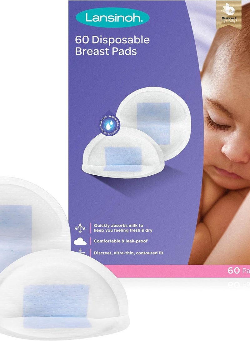 فوط رضاعة للاستخدام مرة واحدة من لانسينوه، عبوة من 60 قطعة