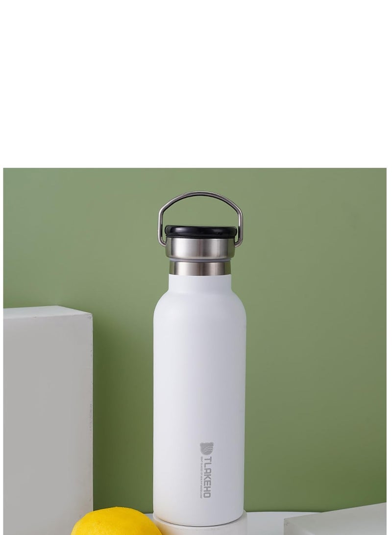 TYCOM Thermal isulated Water Bottle 500 ML Stainless Steel Double Wall Vacuum insulated Water Bottles for Hot Cold Water Gym Bottle Flask Bottle With LED White.  - Image 2