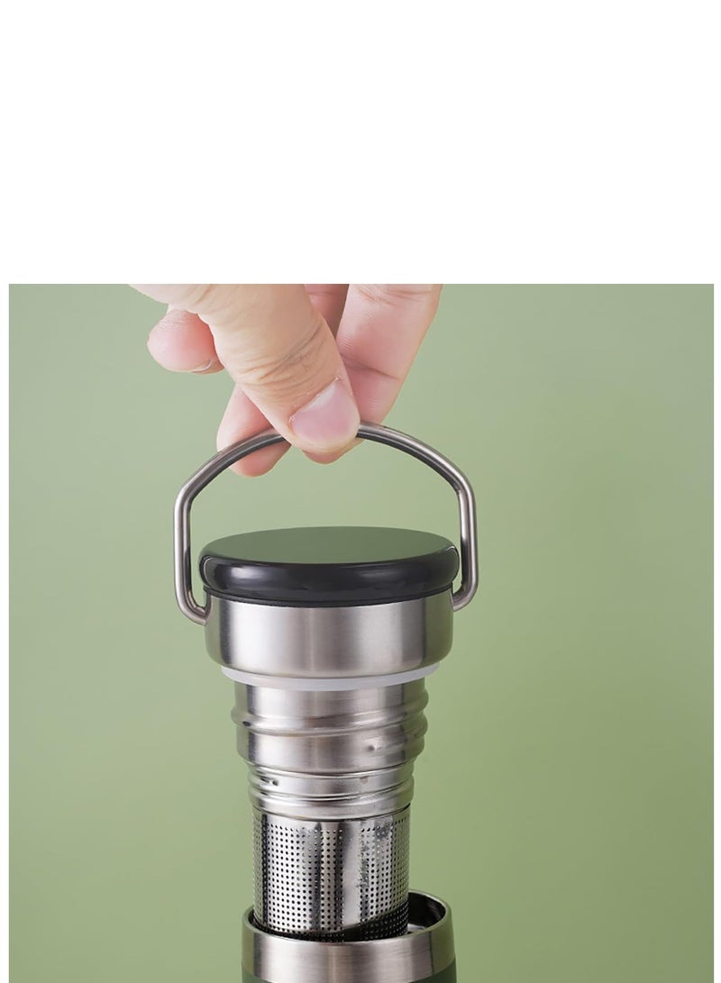 TYCOM Thermal isulated Water Bottle 500 ML Stainless Steel Double Wall Vacuum insulated Water Bottles for Hot Cold Water Gym Bottle Flask Bottle With LED White.  - Image 5