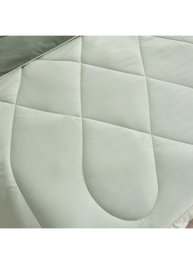 Home Box Derby 2-Piece Reversible Microfiber Single Comforter Set - 135x220 cm  - Image 5