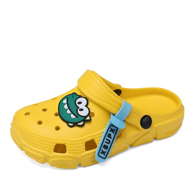 Children'S Slippers, Boys' Non-Slip Soft-Soled Sandals For Outer Wear, Two-Wear Baby Sandals With Poop Feeling, Cartoon - Image 3