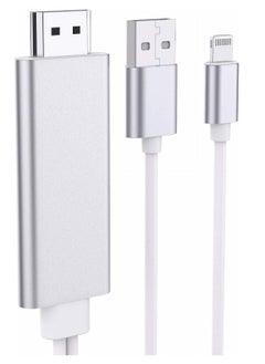 Generic Apple Lightning to HDMI Cable for iPhone to TV, Compatible for iPhone iPad to HDMI Cable Cord, 5.8FT 1080P Digital AV Adapter HDTV Cable for iPhone/iPad to TV Projector Monitor  - Image 1