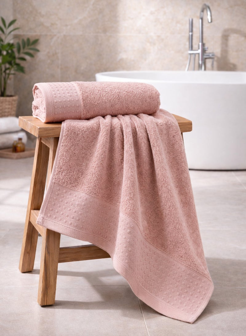 Parry Life Solo Cotton Blend Bath Towel – Highly Absorbent, Soft & Durable Bathroom Towel, Large 70×140 cm Towel - Image 1