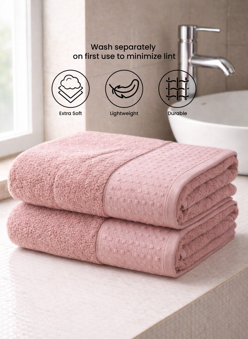 Parry Life Solo Cotton Blend Bath Towel – Highly Absorbent, Soft & Durable Bathroom Towel, Large 70×140 cm Towel - Image 2