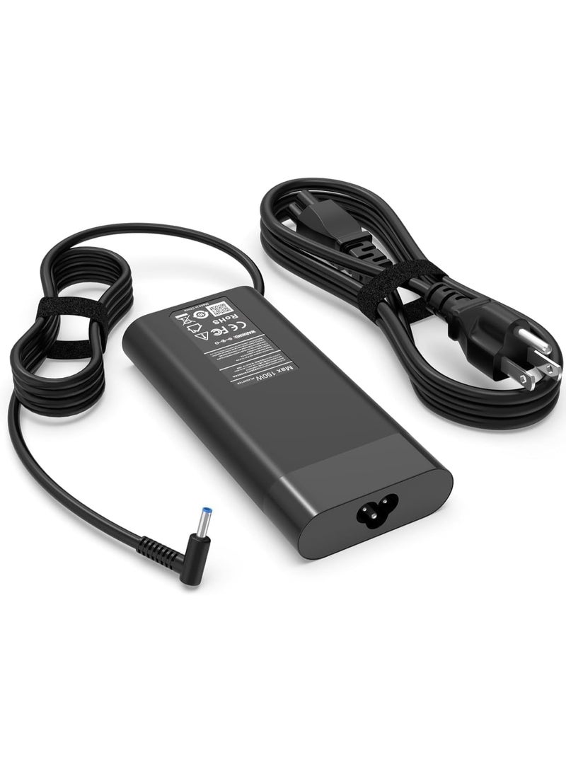Terabyte New Replace 150W Laptop Charger for HP ZBook 15 16 17 15U 15V G3 G4 G5 G6 G7 G8 G9,Fury 15 17,Studio G9 G8 G7 G6 G5 G4 G3,Power G10, OMEN 15 17,Pavilion Gaming 15 17 Mobile Workstation - Image 1