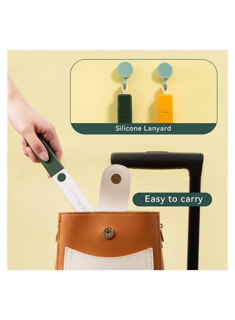 SYOSI SYOSI Portable Lint Remover for Clothes, Double Sided and Reusable Fur Remover Tool for Sweater, Coat, Carpet, and Cat Dog Pet Hair (Green) - Image 3
