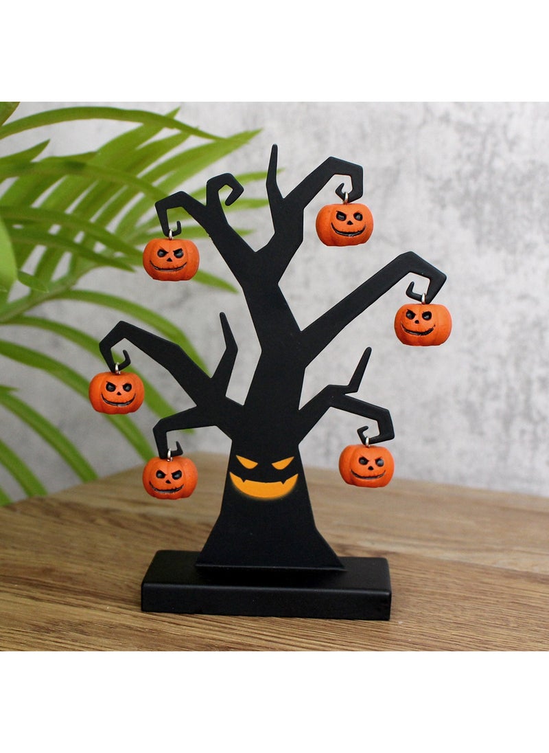 إسكدنيا 1 x 5 pcs Resin Pumpkin Tree for  Decor ironpiece pumpkin tree