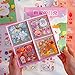 EAMOTOL Kawaii Cartoon Rabbit Bear Stickers EAMOTOL 800 PCS100 Sheets Transparent PVC Cute Animals Bunny Sticker Kit for Scrapbooking Supplies Planner Clipping Bullet Junk Journals DIY Crafts Letter Cards - Image 3