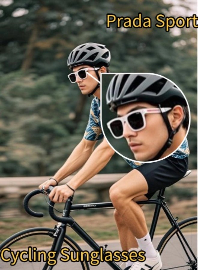 PRADA MILANO Prada Sport Unisex Metal Cycling Sunglasses Outdoors - Image 2