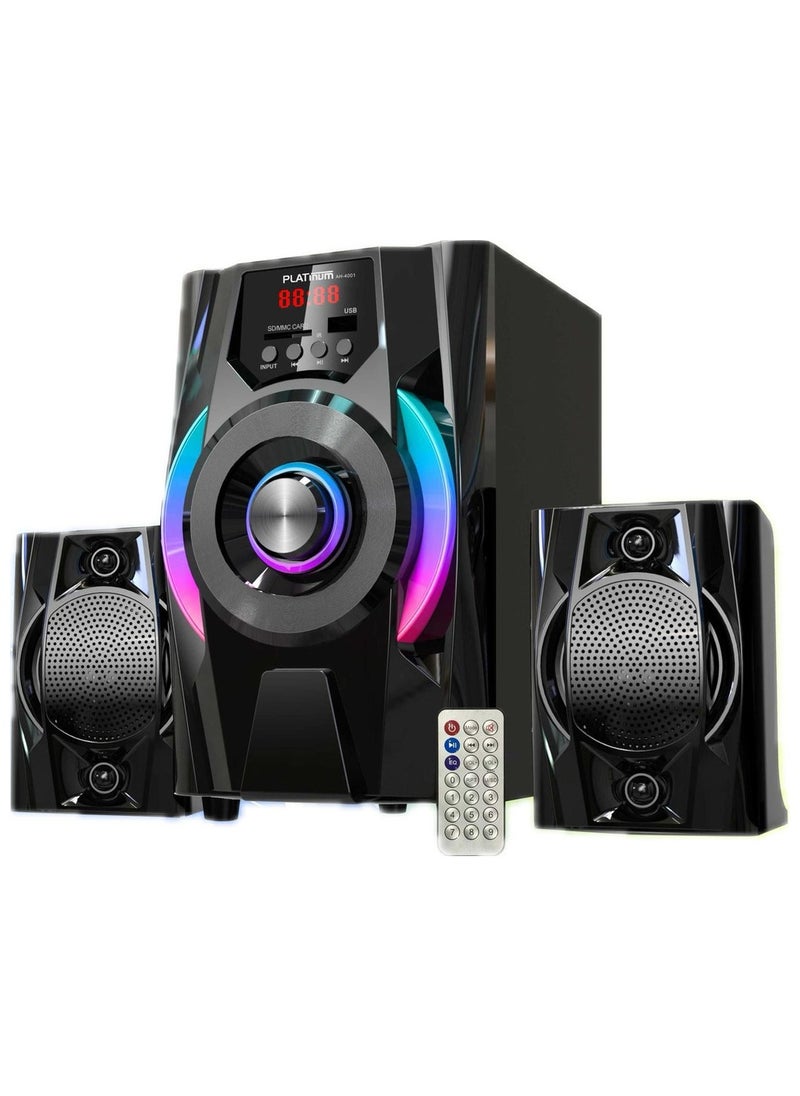 Platinum Platinum Subwoofer with Bluetooth connection - AUX cable - memory card port - USB port and remote control model AH-4001 