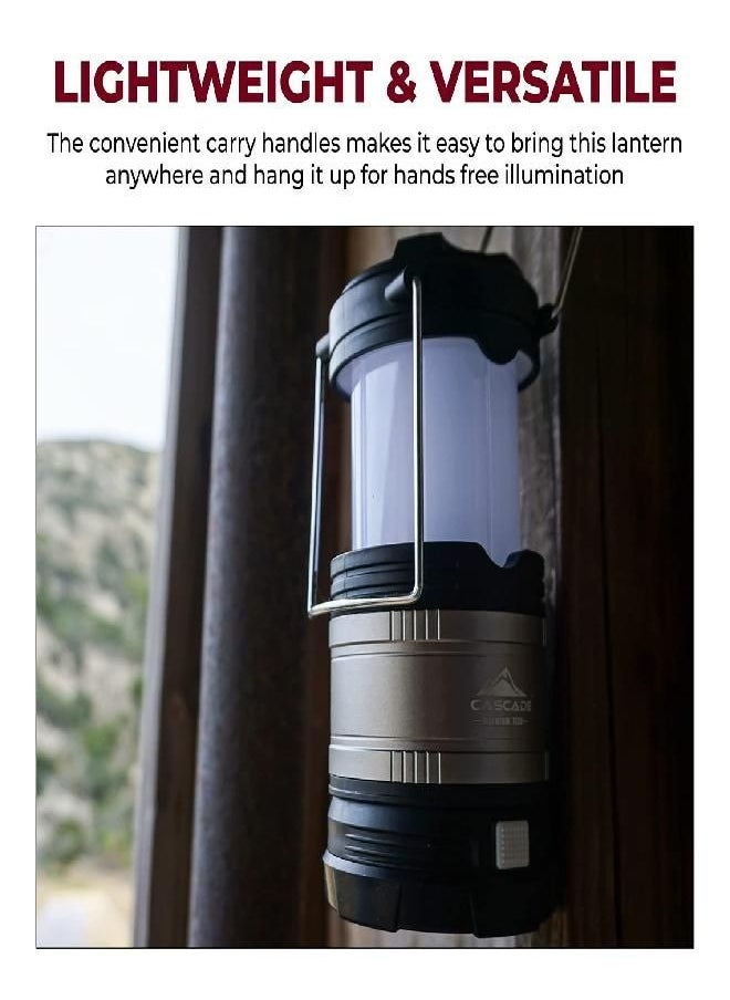 Cascade Mountain Tech - Mountain Tech Pop-Up Ipx4 Water-Resistant Led Lantern With 4 Light Modes - 3 Pack - Image 1