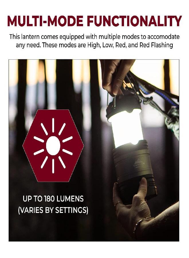 Cascade Mountain Tech - Mountain Tech Pop-Up Ipx4 Water-Resistant Led Lantern With 4 Light Modes - 3 Pack - Image 1