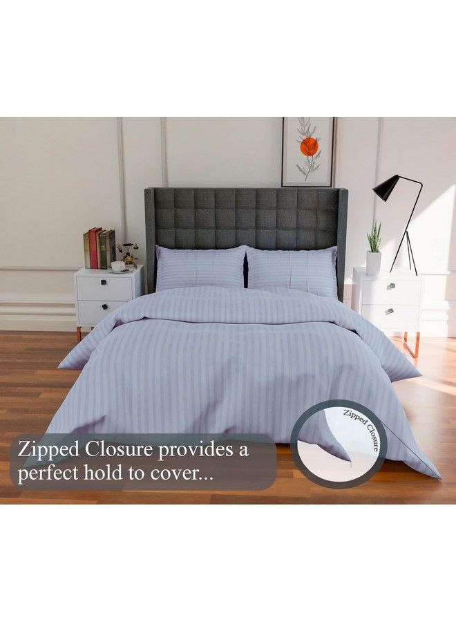 AVI Duvet Cover King Size Premium 100% Cotton Duvet Quilt Comforter Cover 91 X 101 Inches (White) - Image 4