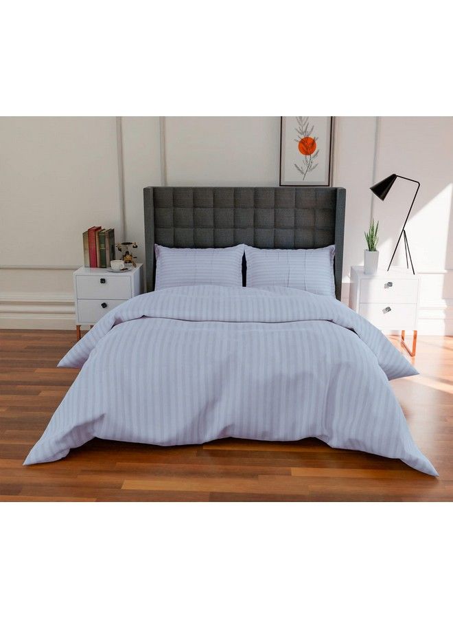 AVI Duvet Cover King Size Premium 100% Cotton Duvet Quilt Comforter Cover 91 X 101 Inches (White) - Image 2
