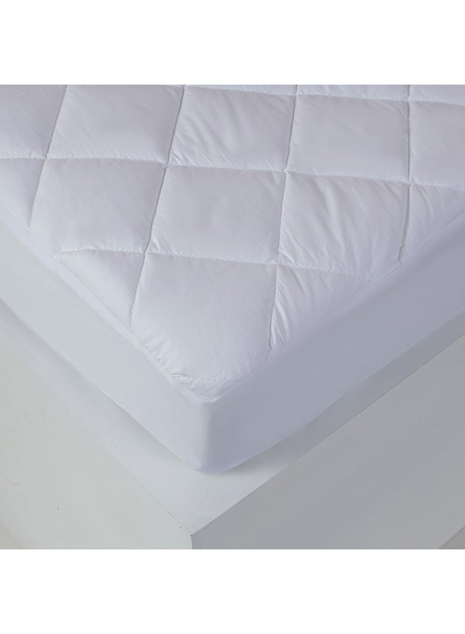 Boutique Blanche white cotton waterproof twin mattress protector 120*200*25cm - Image 4