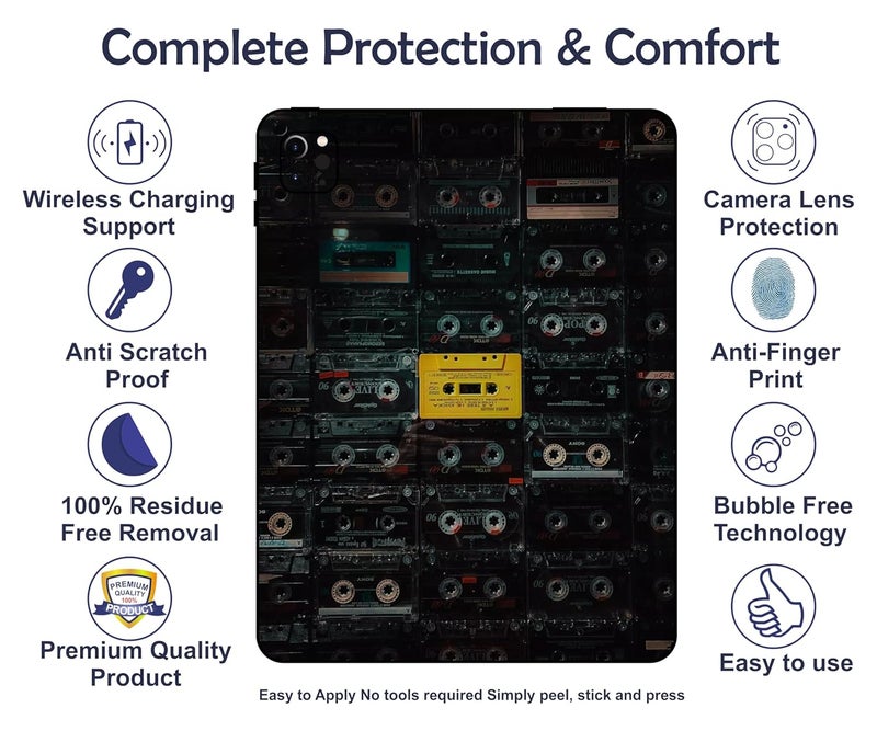 WRAP CRAFT Skin Compatible with iPad Pro 11 inch 4th Generation, 2022 Skin Revamp Your tablet's Style with This Protective & Fashionable Tablet Skin; DP-131 - Image 3