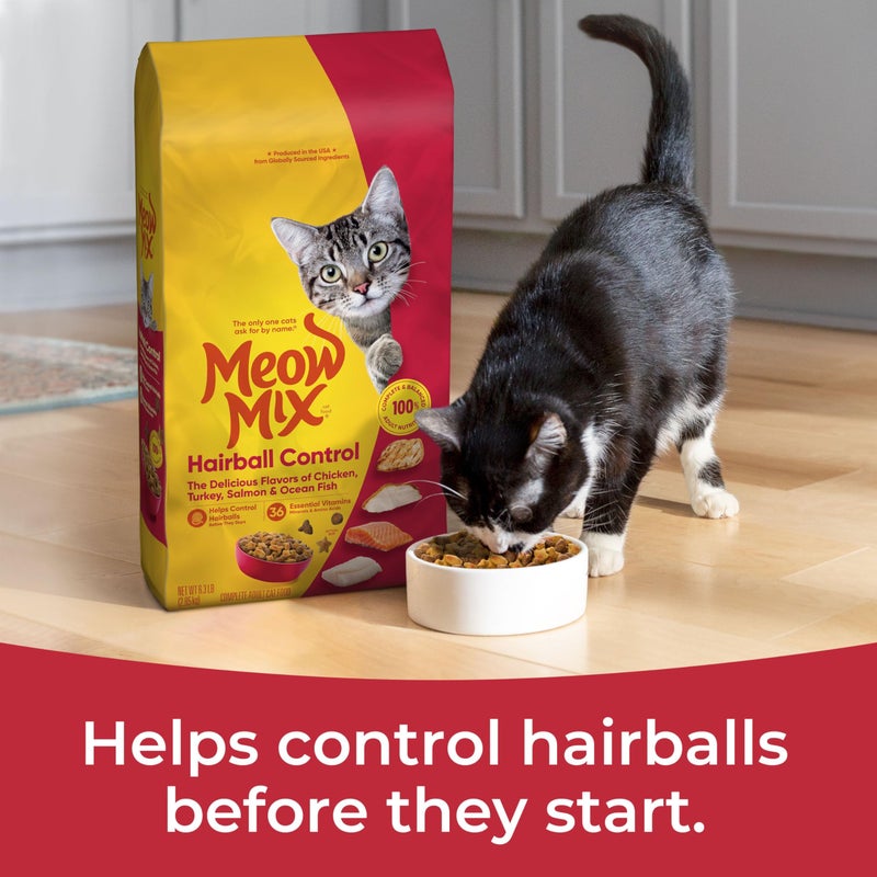 Meow Mix Hairball Control Dry Cat Food, 6.3 Pound Bag - Image 3
