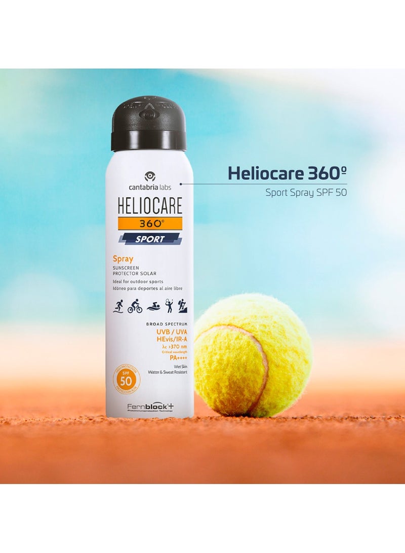 بخاخ هيليوكير 360º سبورت غير مرئي بعامل حماية من الشمس 50، 100 مل - Image 3