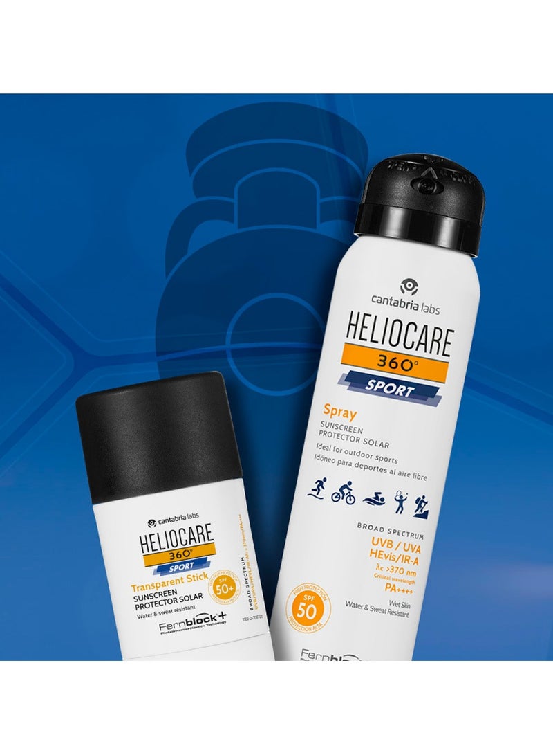 بخاخ هيليوكير 360º سبورت غير مرئي بعامل حماية من الشمس 50، 100 مل - Image 4