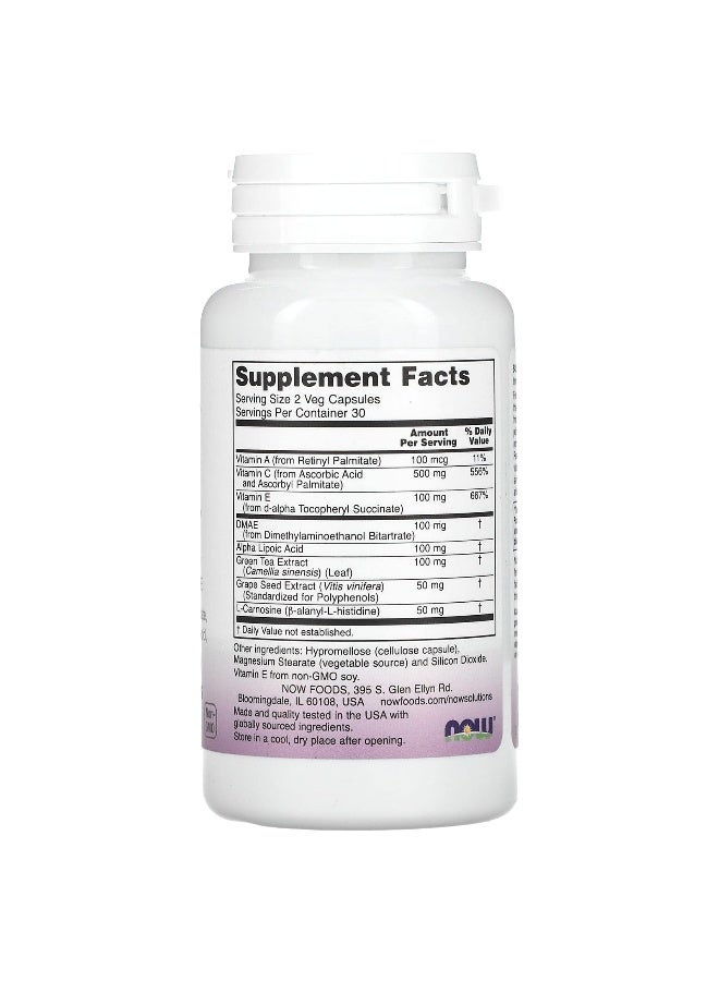 Now Foods Solutions Wrinkle Rescue 60 Veg Capsules - Image 2