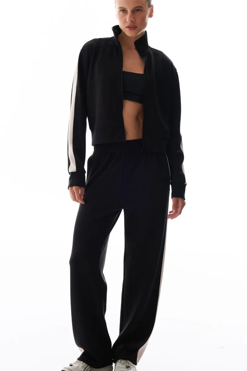 بنتي PENTI Silky Touch Striped Detail Sweatshirt