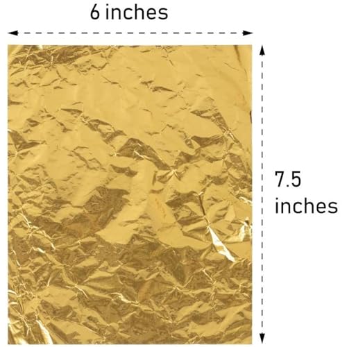 Juvale Gold Foil Candy Wrappers - Foil Sheets for Chocolate Bar Packaging - Multi-Purpose Candy Wrapper for Crafts - Versatile Chocolate Packaging - 6 x 7.5 in, Pack of 200 - Image 3