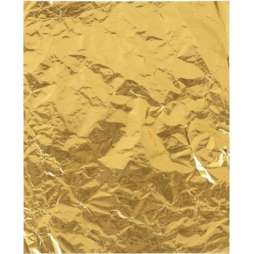 Juvale Gold Foil Candy Wrappers - Foil Sheets for Chocolate Bar Packaging - Multi-Purpose Candy Wrapper for Crafts - Versatile Chocolate Packaging - 6 x 7.5 in, Pack of 200 - Image 1