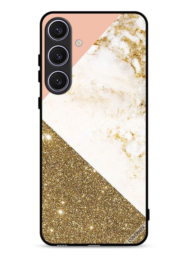 Covernex Samsung Galaxy S25 FE Protective Case Cover Glitter & Marble Pattern - Image 1