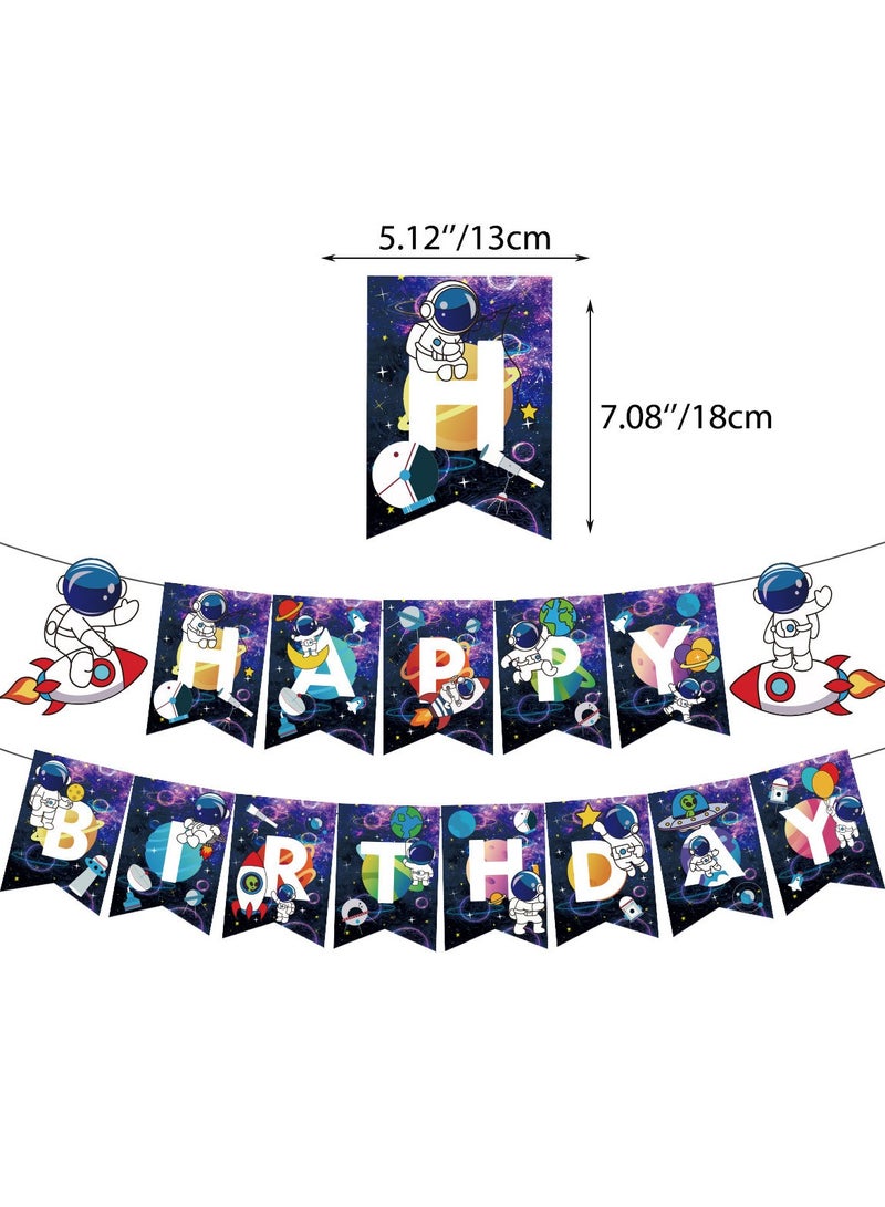 Excefore Outer Space Party Balloons55PCS Birthday Party Decorations Universe Space Theme Supplies Astronaut Balloon Happy Birthday Banner Space Party Supplies For Decorations for Birthday Party - Image 3